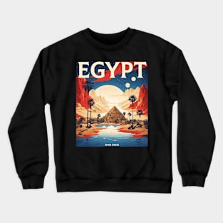 Egypt Vintage Travel Tourism Crewneck Sweatshirt